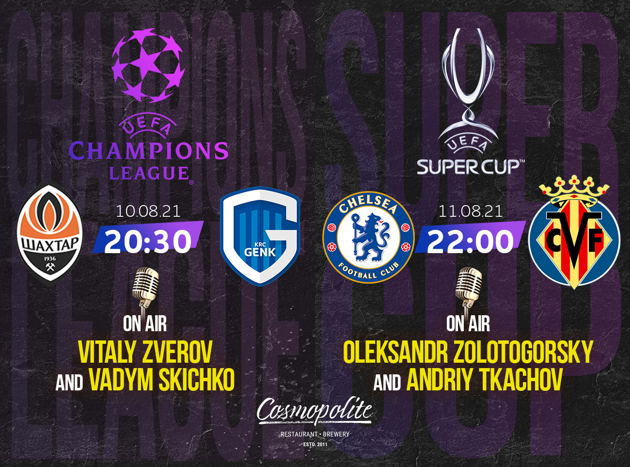 Grand football is back: Euro cups at Cosmopolite!