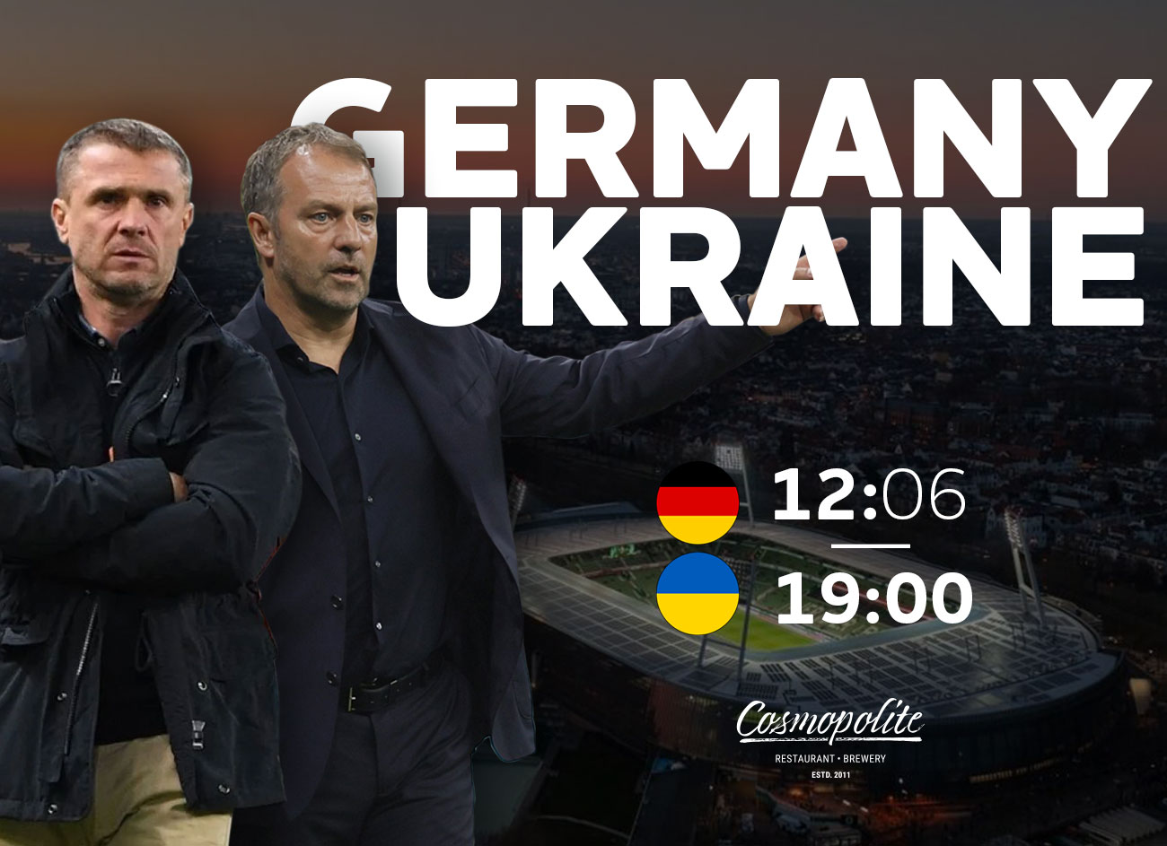 Germany v Ukraine: on air at Cosmopolite!