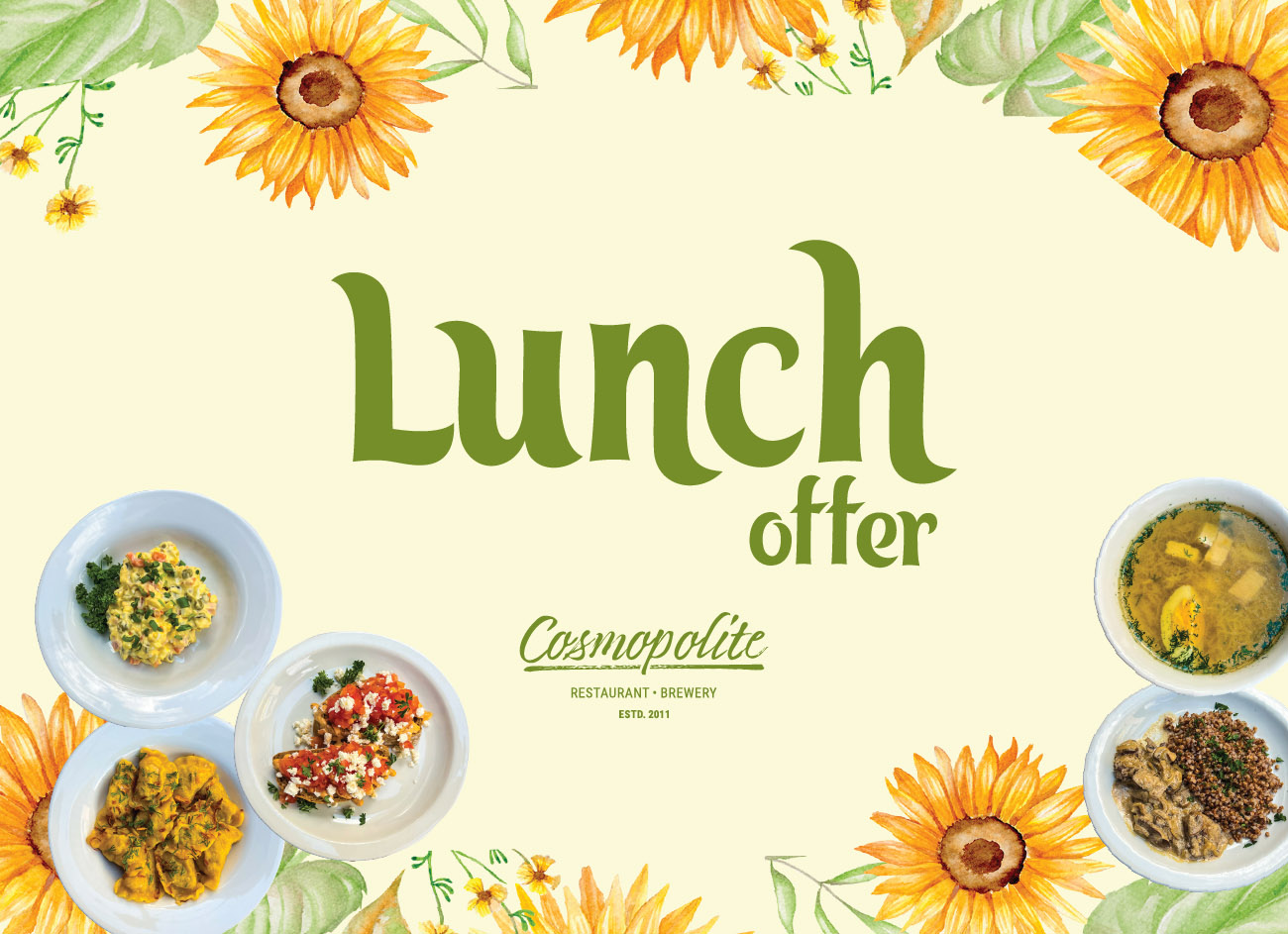 Lunch offer at Cosmopolite: Try the new one!