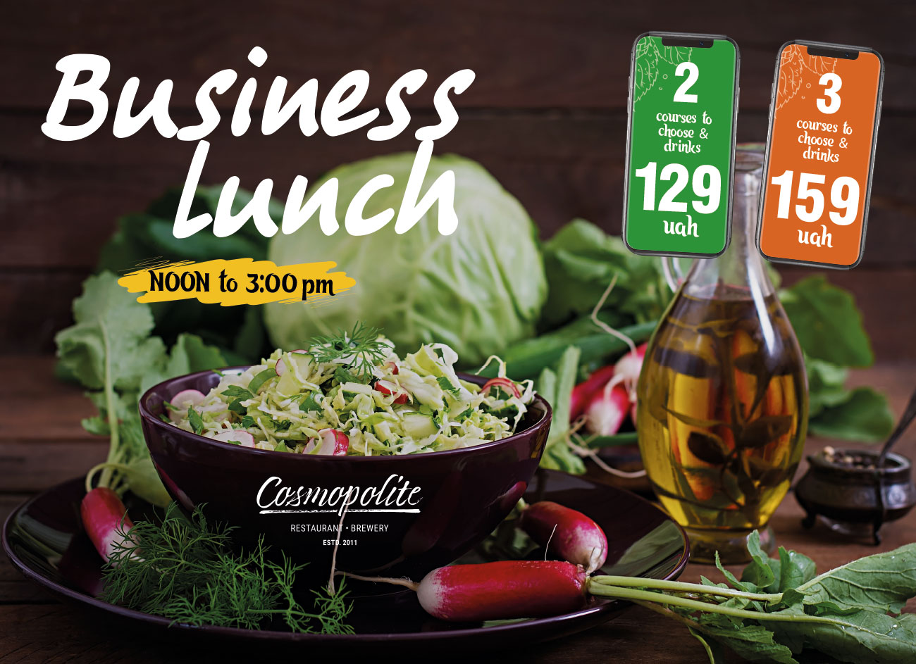 Have a tasty all-new lunch at Cosmopolite!