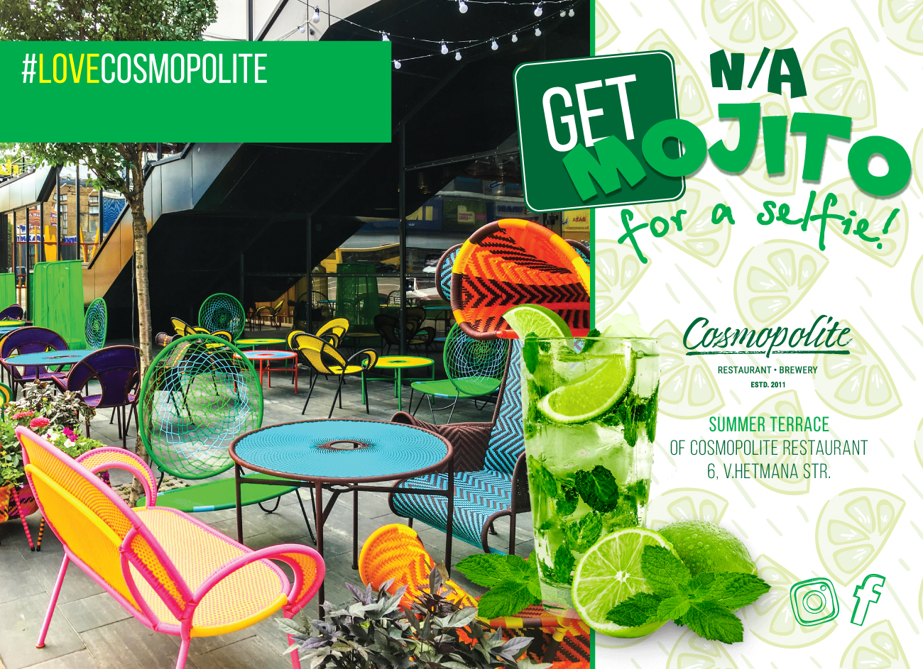 Get n/a Mojito for a selfie on the terrace!