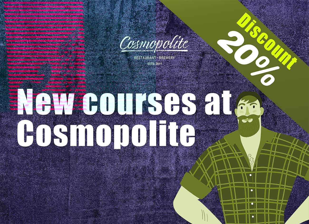 Introducing the new 2020 Cosmopolite menu!