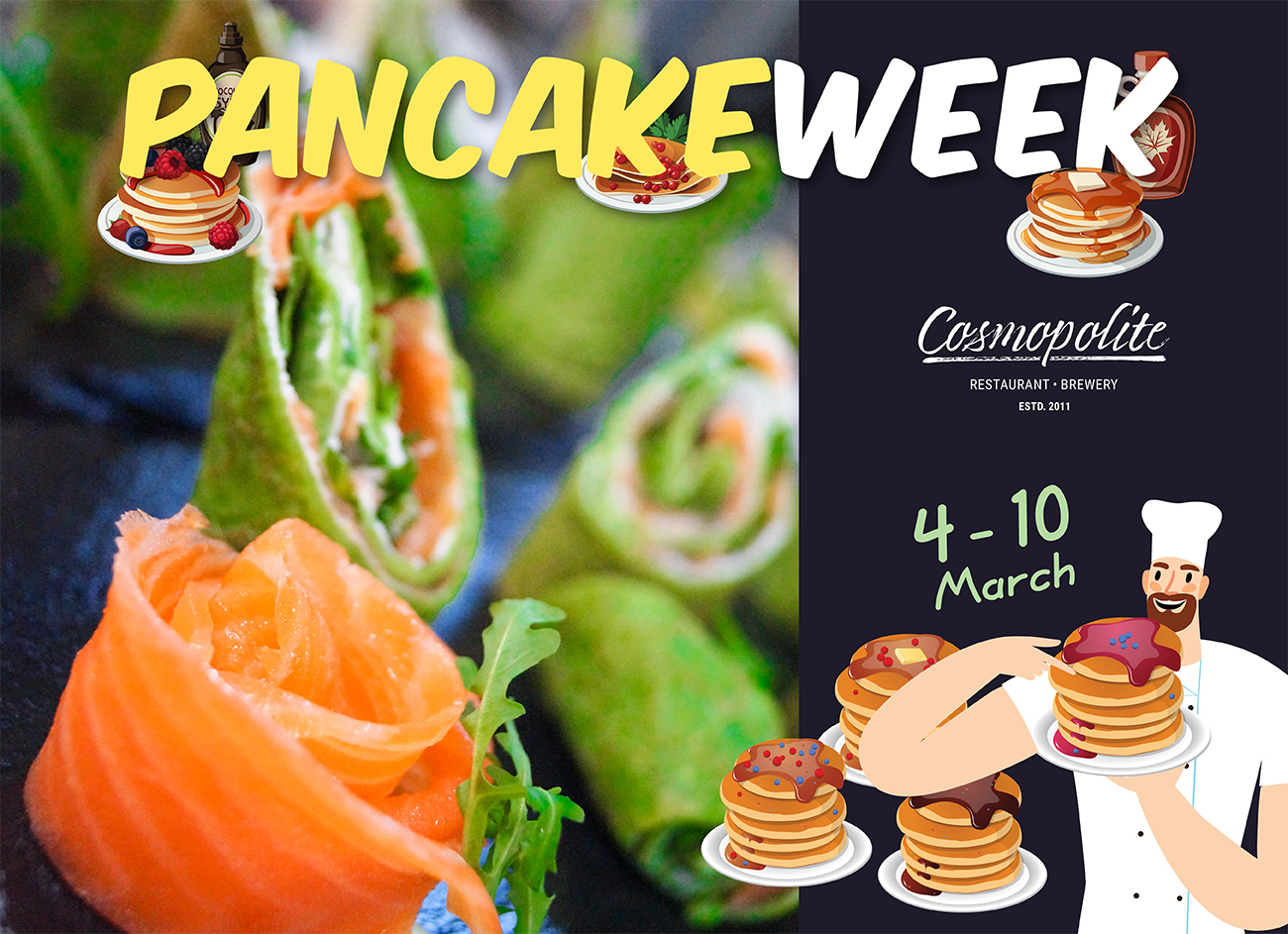 Introducing the Pancake offer at Cosmopolite!