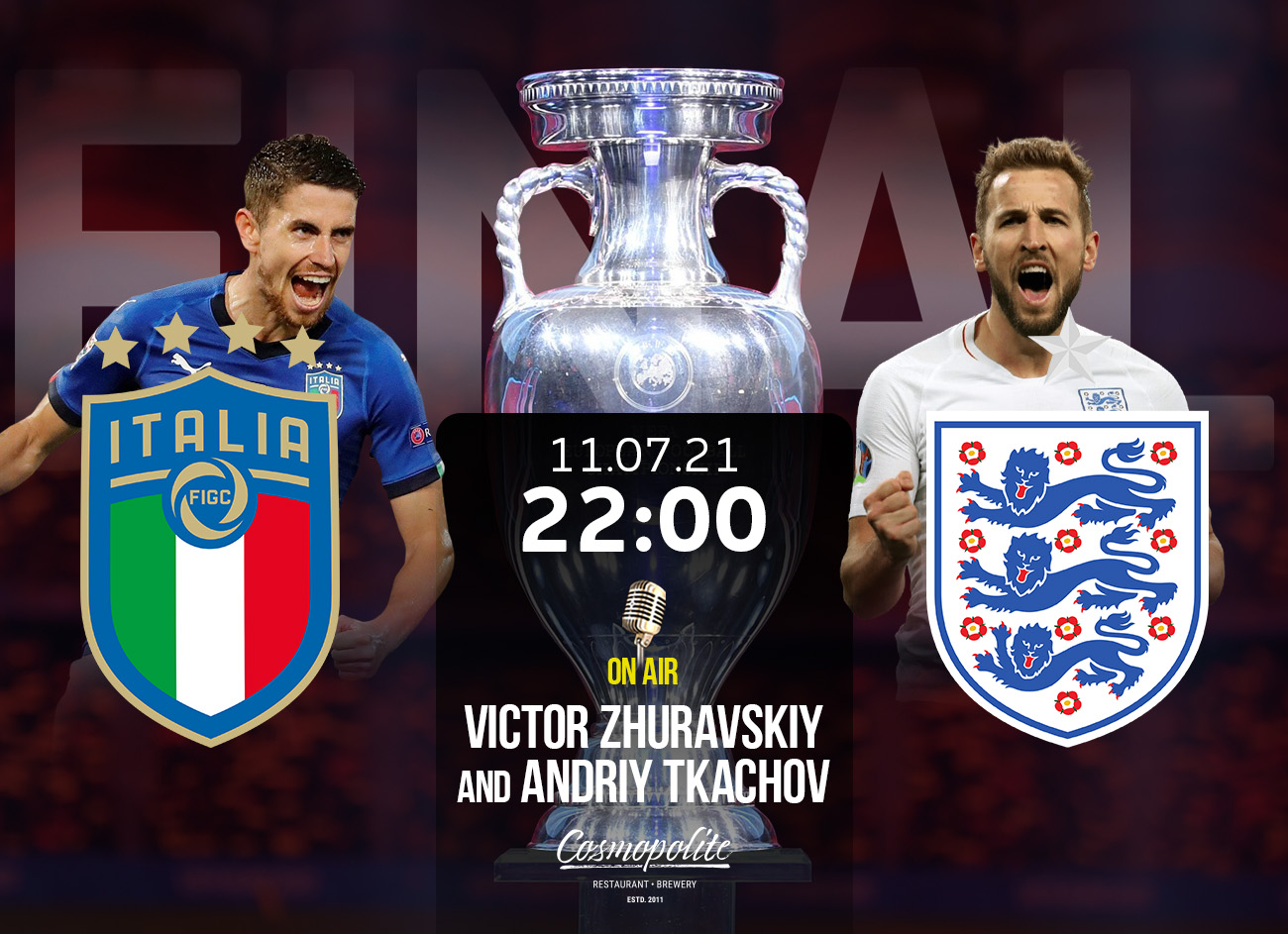 Euro 2020 at Cosmopolite: final match!